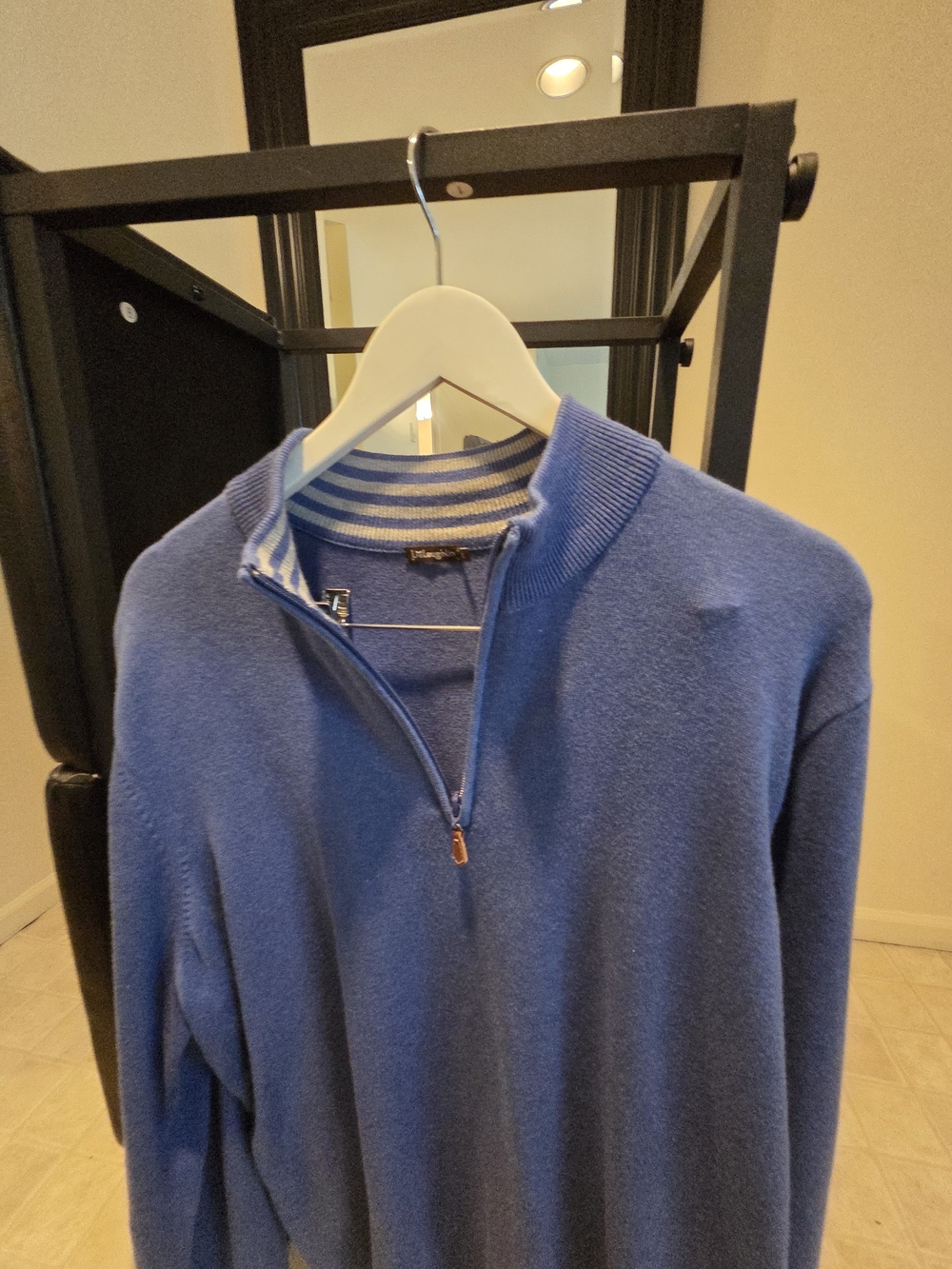 J. McLaughlin Royal Blue Half-Zip Sweater